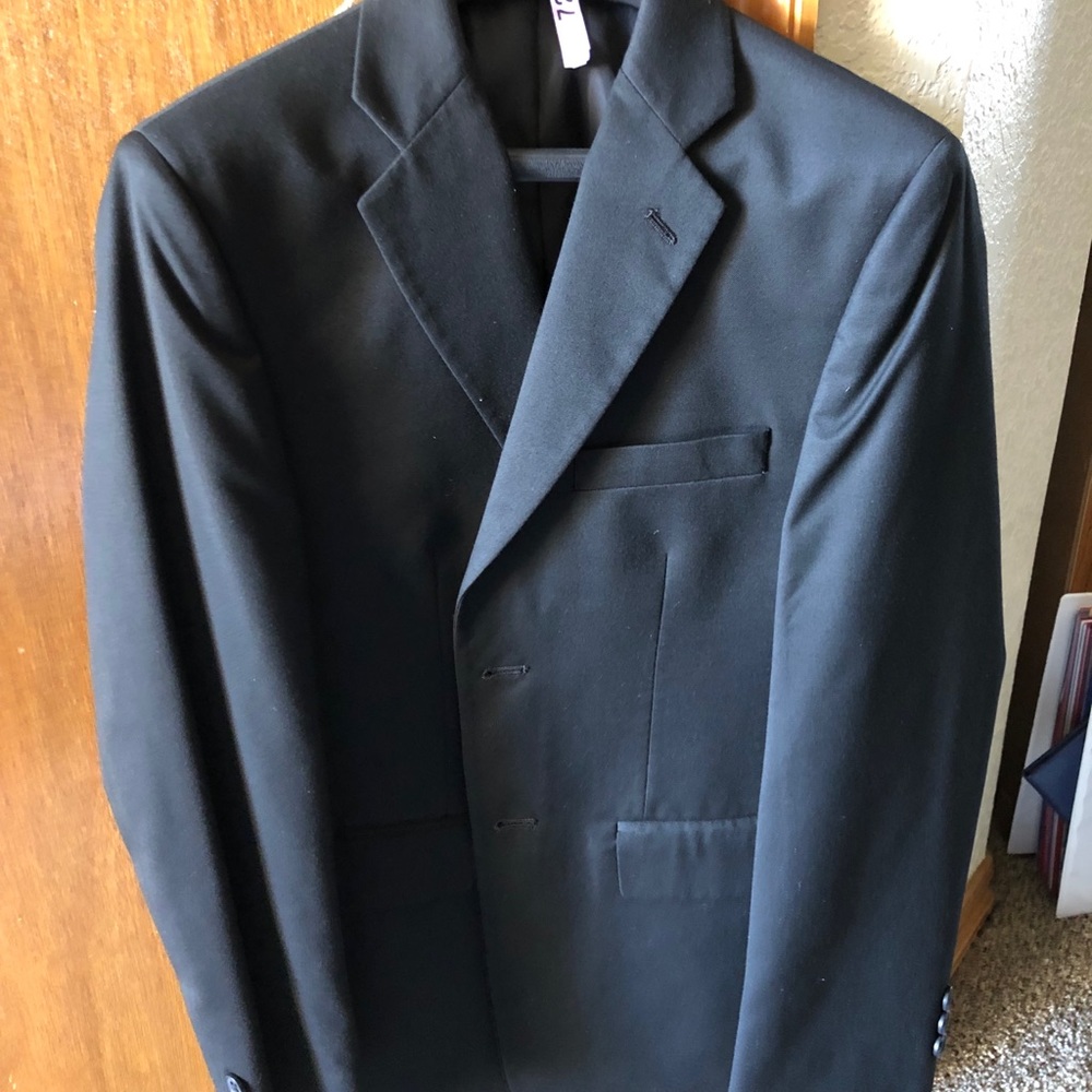 JOSEPH & FEISS BOY'S BLACK SUIT JACKET SIZE 14